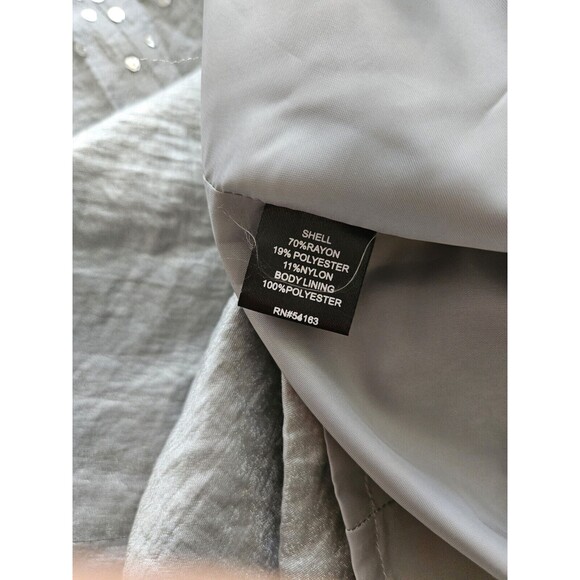 LESLIE FAY Women's Size 10 Sequined Sleeveless Formal Blue Dress - Picture 12 of 13